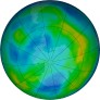 Antarctic ozone map for 2024-05-25